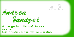 andrea handzel business card
